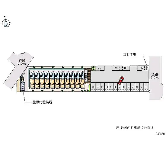 ★手数料０円★仙台市太白区四郎丸　月極駐車場（LP）